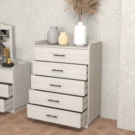 طول المقبض ١٦.٠ سم وقطره ٩ مم. ارتفاع خزانة الأدراج المنحنية ١١٠.٦ سم. ارتفاعها عن الأرض ٥ سم وسمكها ١٥ مم.